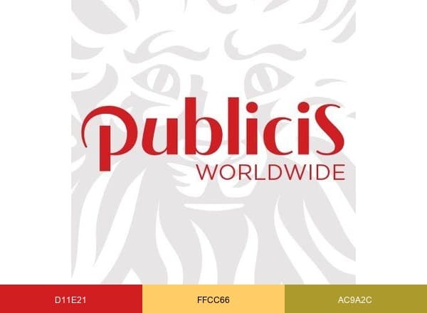 Publicis Worldwide brand color palette