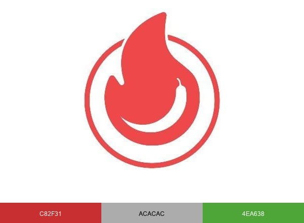PuckerButt Pepper Co brand color palette