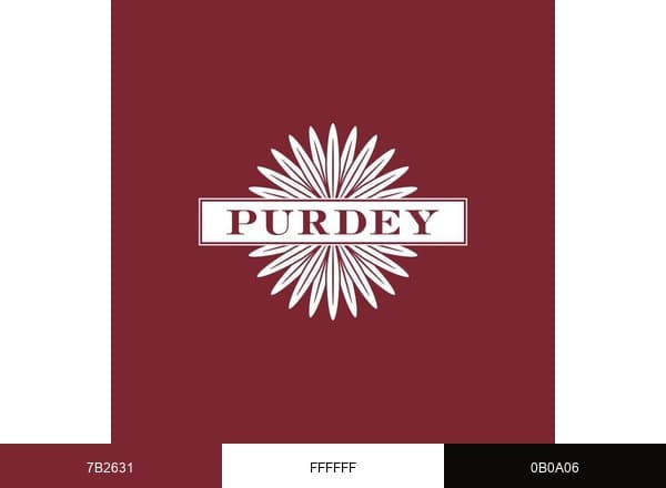 Purdey brand color palette