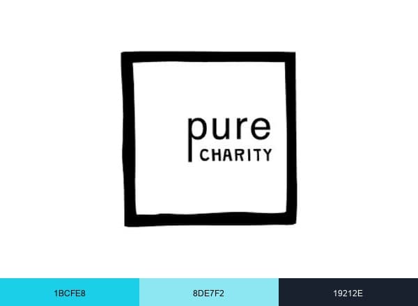 Pure Charity brand color palette