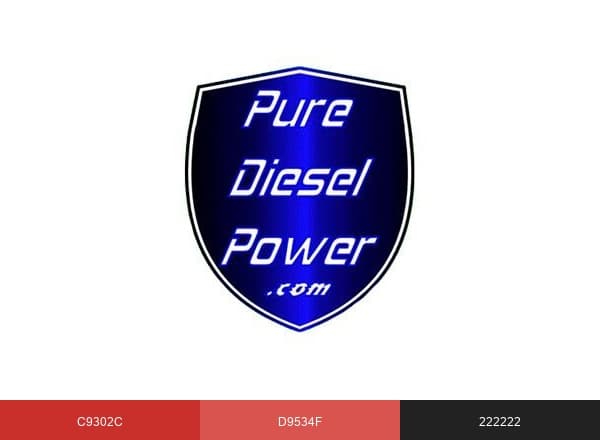 Pure Diesel Power brand color palette