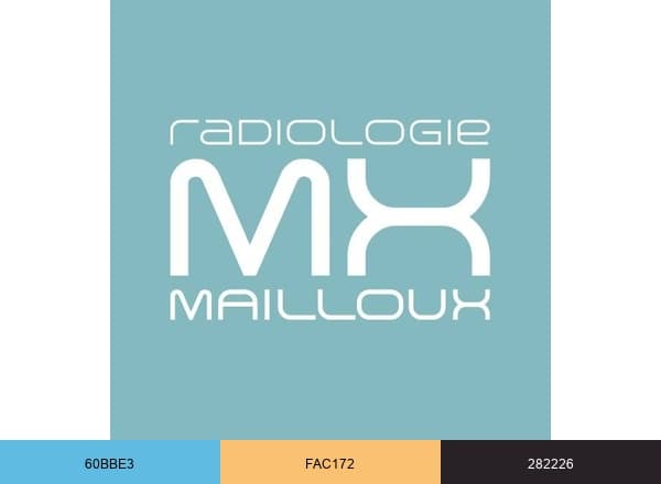 Radiologie Mailloux brand color palette