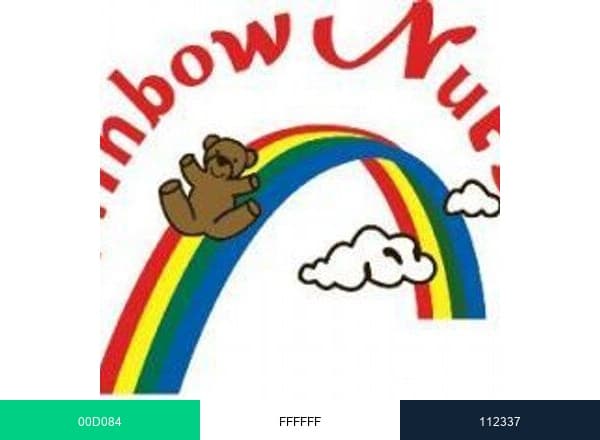 Rainbow Nurseries brand color palette