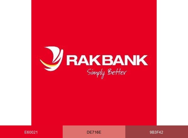 RAKBANK brand color palette