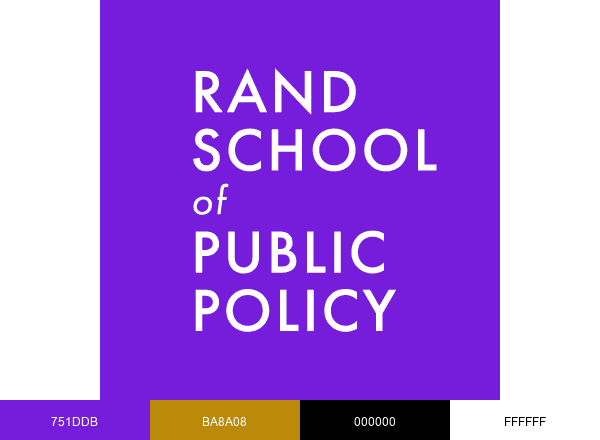 RAND School of Public Policy brand color palette