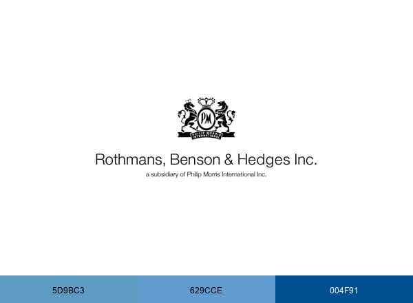 Rothmans brand color palette