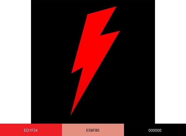 Red Lightning brand color palette
