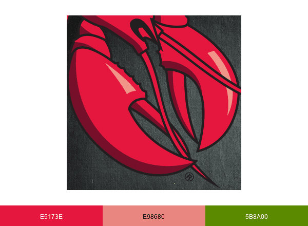 Red Lobster Seafood Restaurants brand color palette