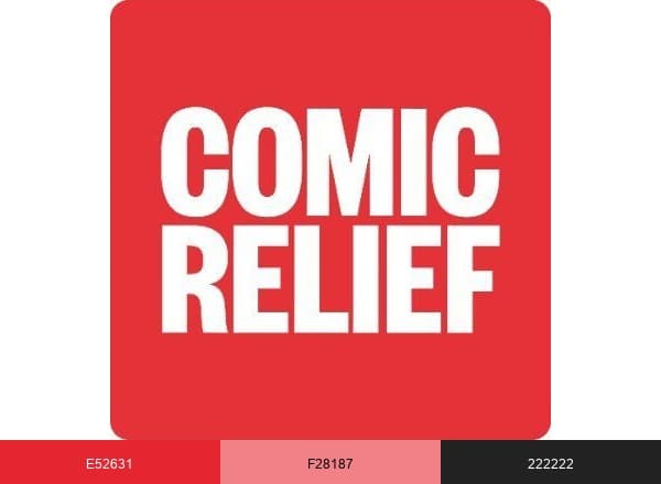 Comic Relief brand color palette