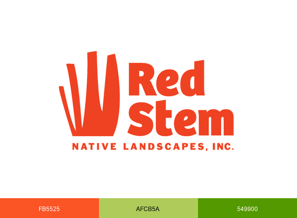 Red Stem Native Landscapes brand color palette
