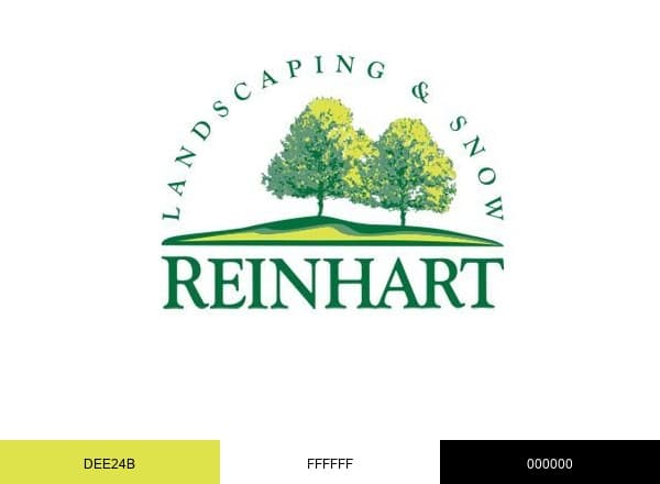 Reinhart Landscaping & Snow brand color palette