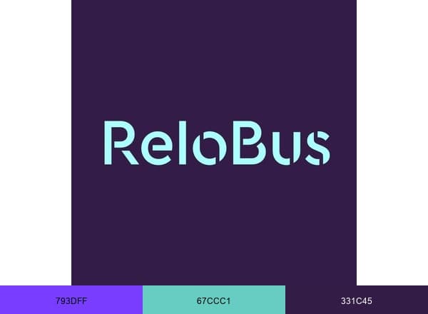 ReloBus Transport Polska brand color palette