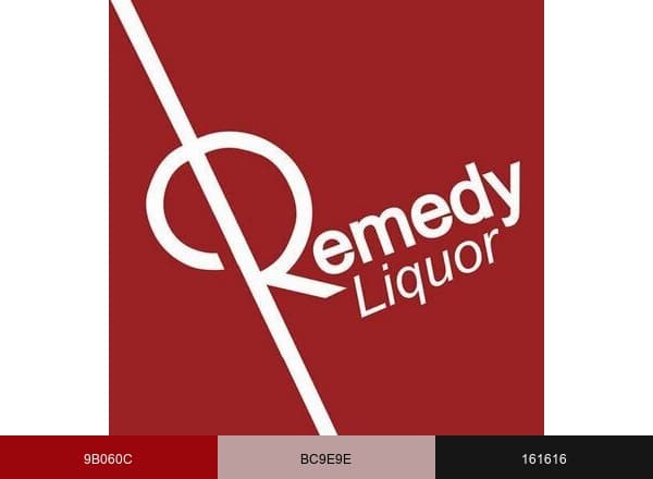 Remedy Liquor brand color palette