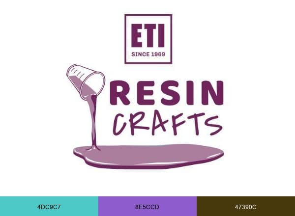 Resin Crafts Blog brand color palette