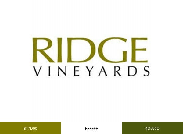 Ridge Vineyards brand color palette