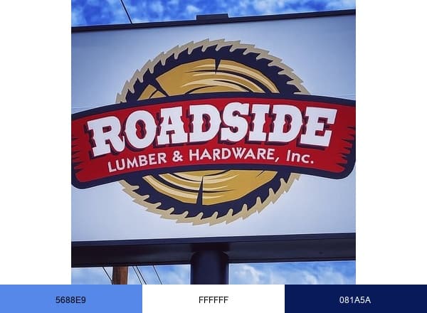 Roadside Lumber brand color palette