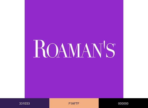 Roaman's brand color palette