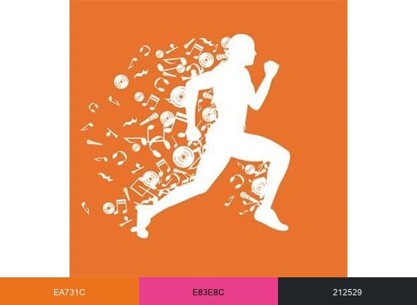RockMyRun brand color palette