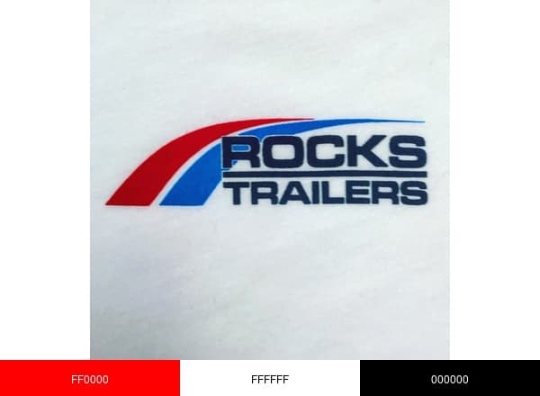 Rock's Trailer Sales brand color palette