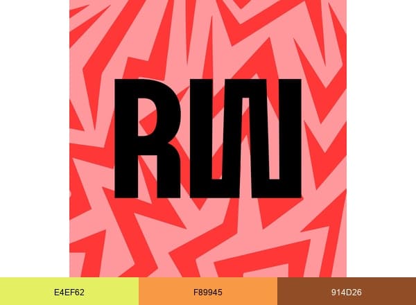 Rock Werchter brand color palette