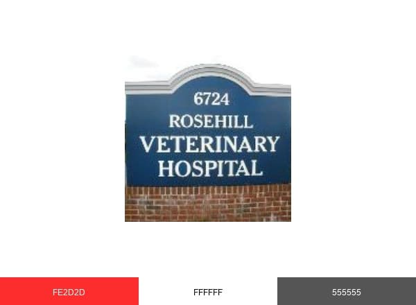 Rosehill Vet brand color palette