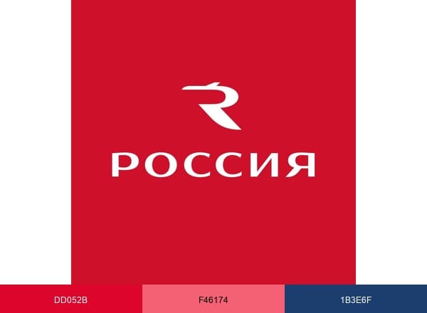 Rossiya Airlines brand color palette