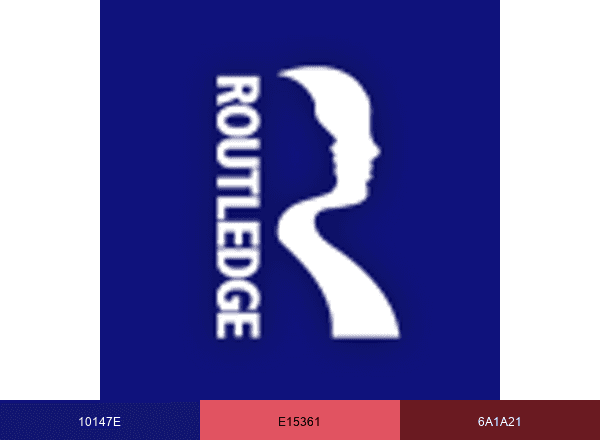 Routledge Books brand color palette