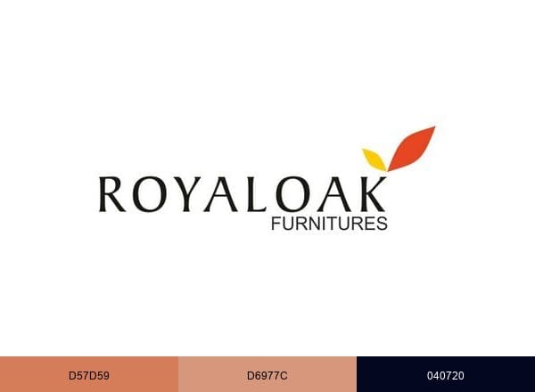 Royaloak Furniture's brand color palette