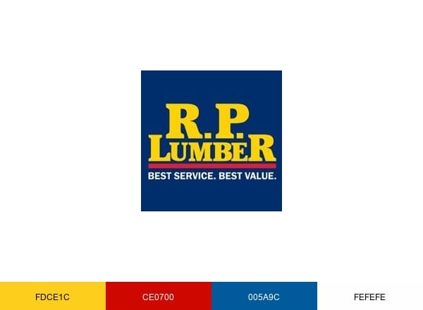 R.P. Lumber brand color palette
