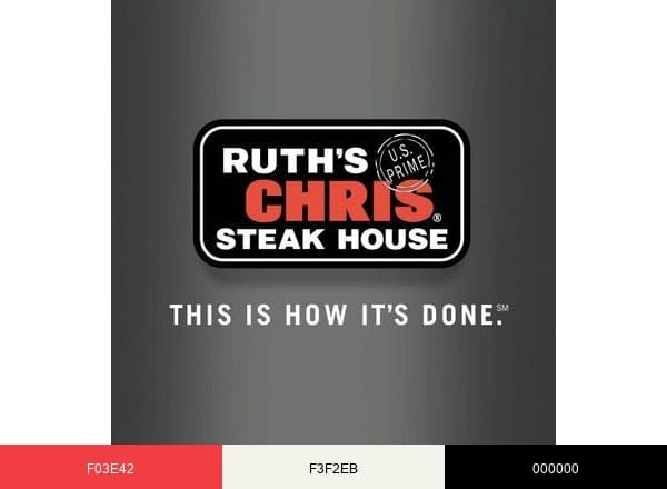 Ruth's Chris Steak House brand color palette