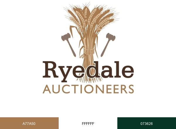Ryedale Auctioneers brand color palette