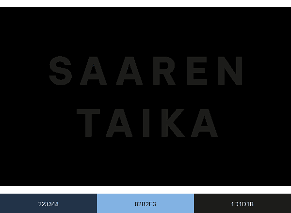 Saaren Taika brand color palette