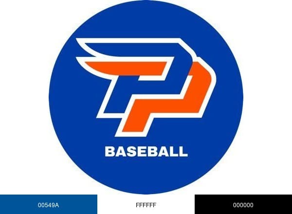 Pomona-Pitzer Baseball brand color palette