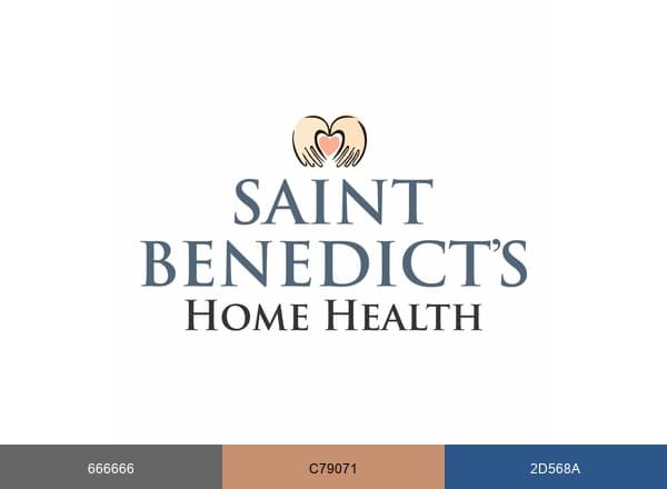 Saint Benedict's Home Health brand color palette
