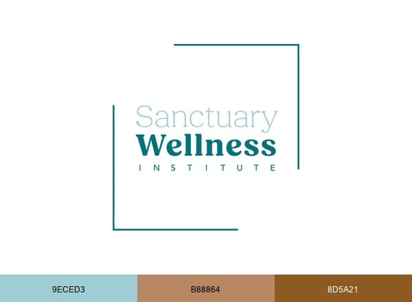 The Sanctuary Wellness Institute brand color palette