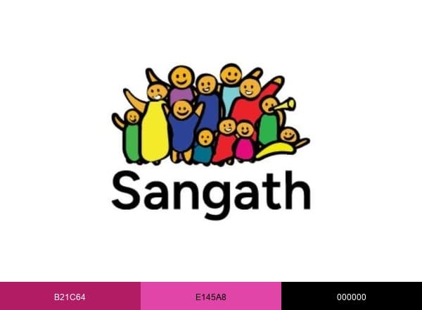 Sangath India brand color palette