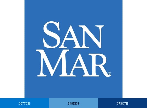 SanMar brand color palette