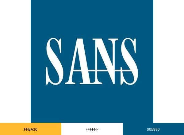 SANS Institute brand color palette