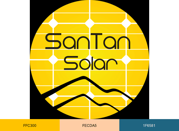 SanTan Solar brand color palette