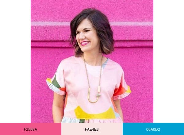 Sarah Hearts brand color palette