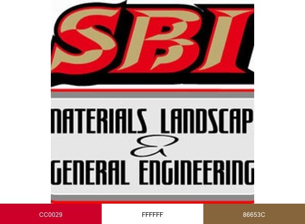 SBI Materials brand color palette