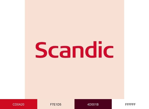 Scandic brand color palette
