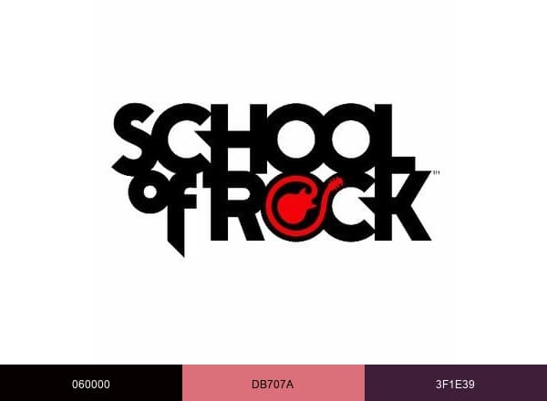 School of Rock brand color palette