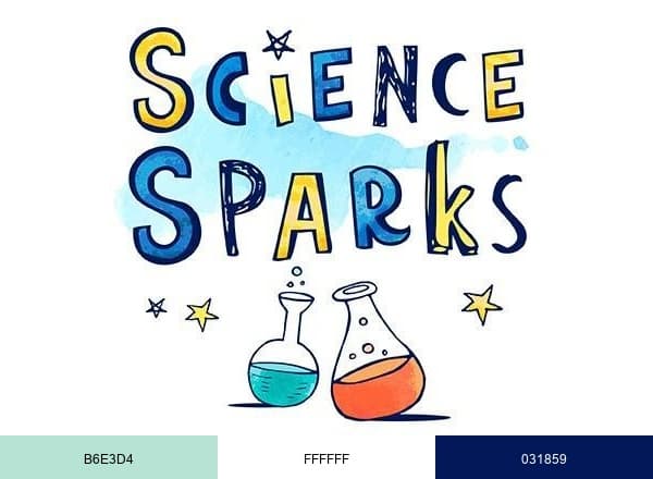 Science Sparks brand color palette