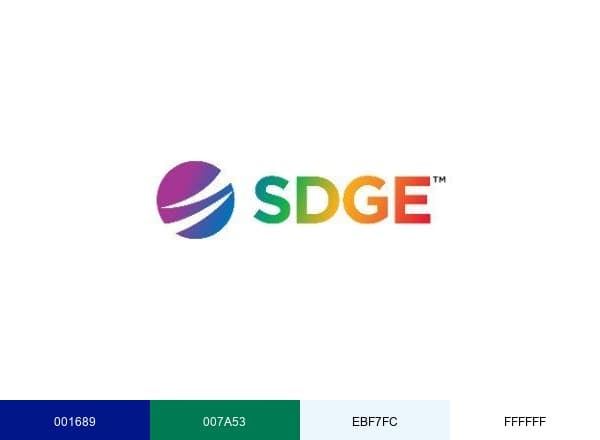 SDGE brand color palette