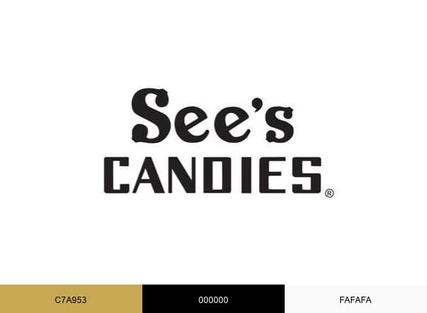 See's Candies brand color palette