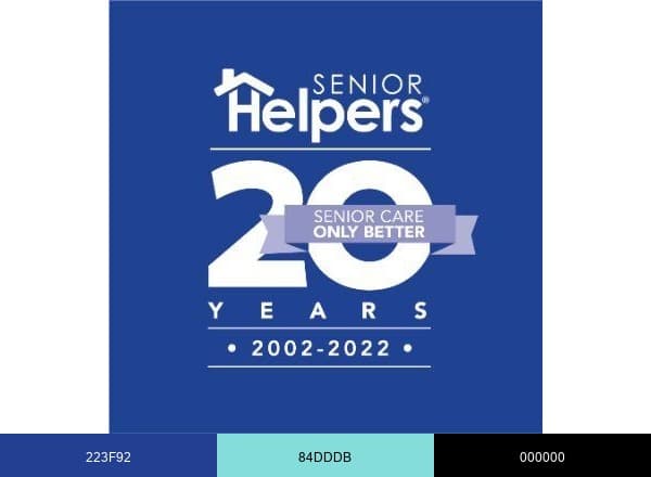 Senior Helpers brand color palette