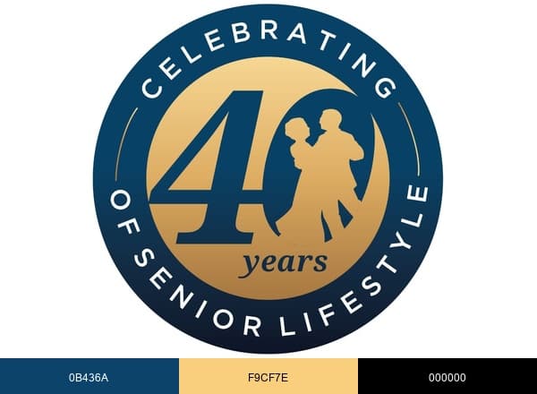Senior Lifestyle brand color palette