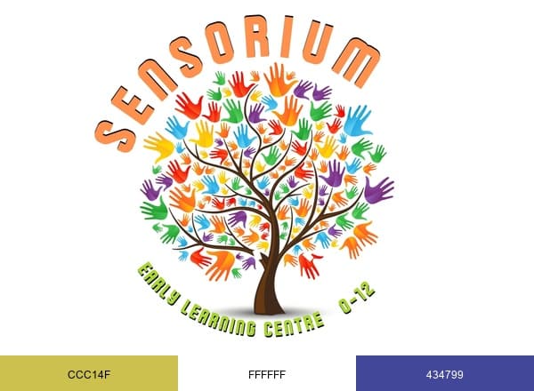 Sensorium Early Learning Centre Edmonton brand color palette