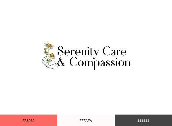 Serenity Care & Compassion brand color palette